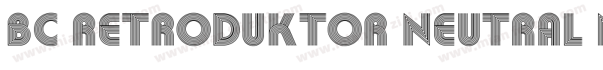 BC Retroduktor NEUTRAL Neutral字体转换
